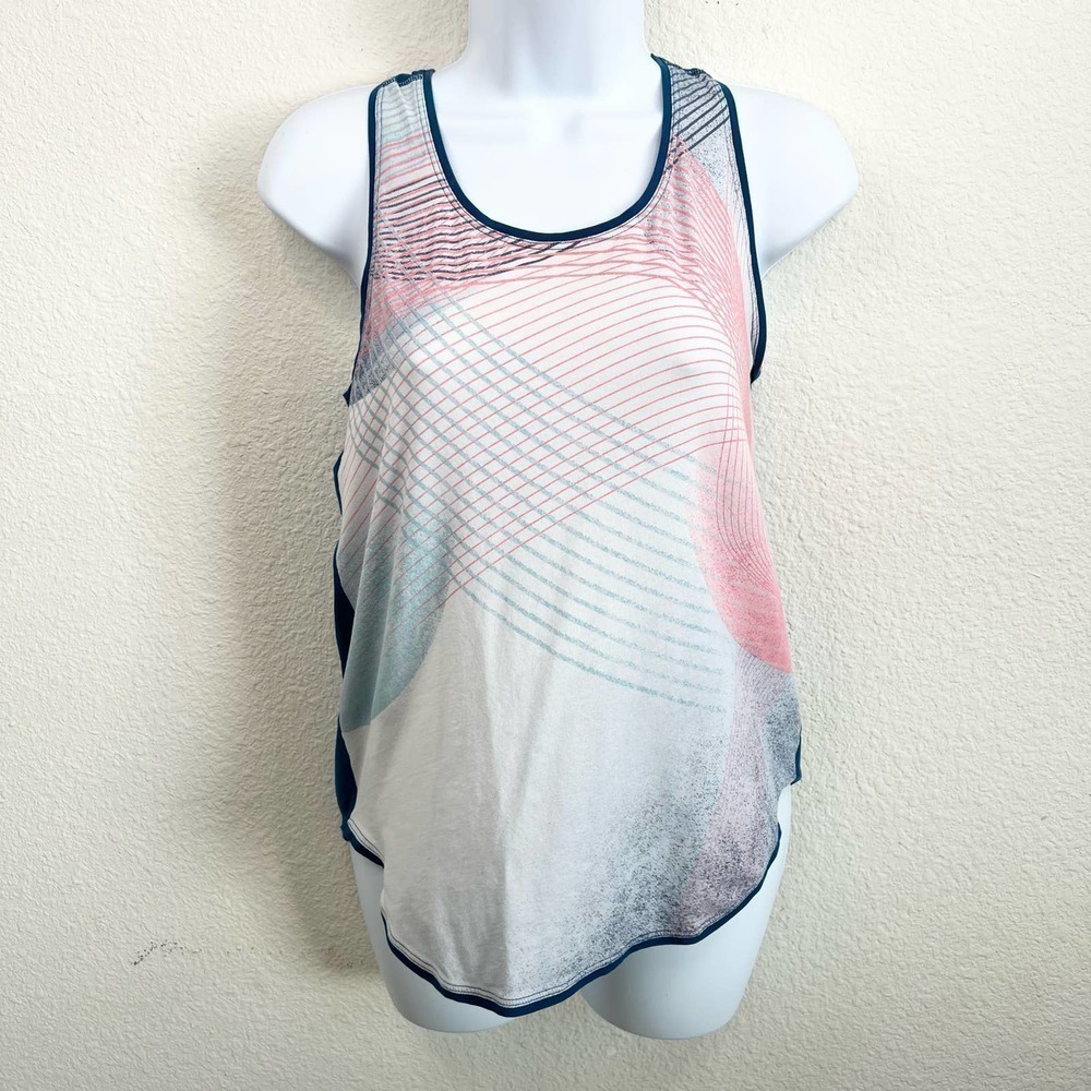 IVIVVA Girl's Racerback Blue Pink Relaxed Fit Athletic Workout Tank Top 14